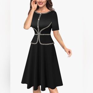 Elegant Black Women's Dress